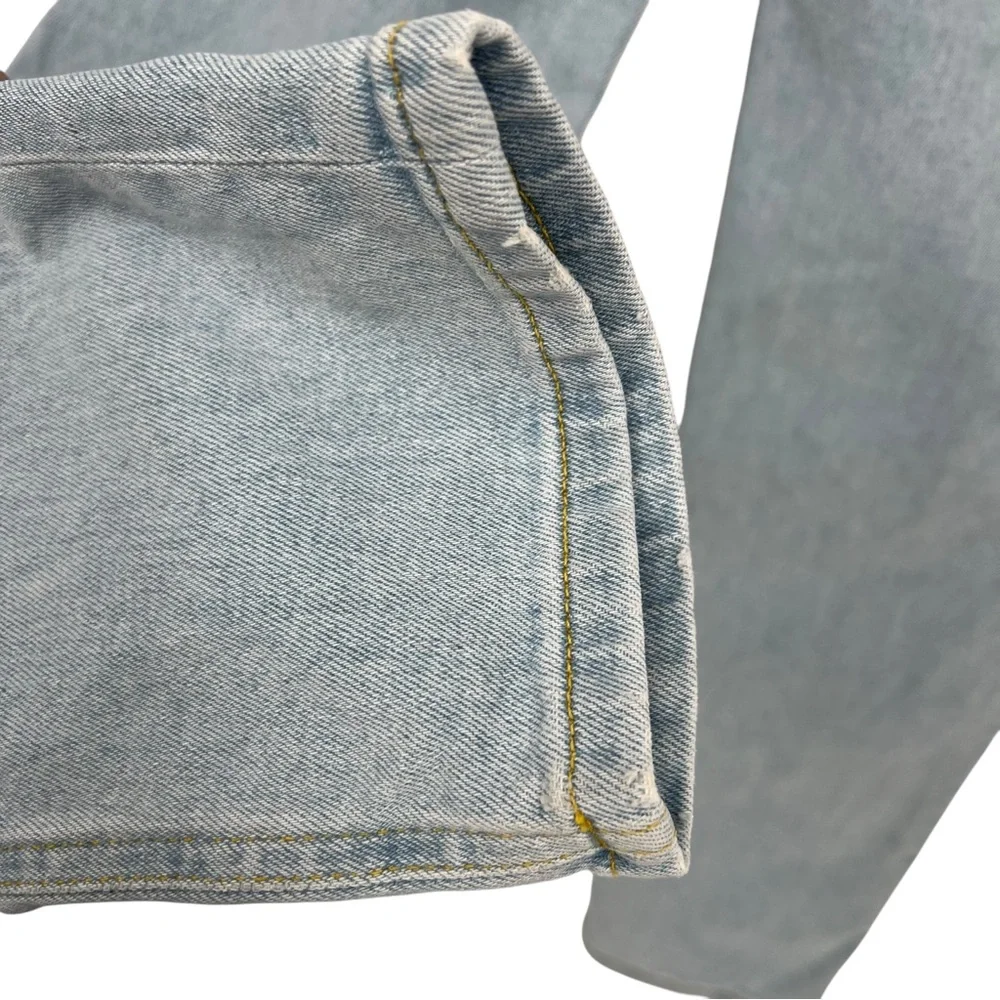 Boden Petite Light Wash High Rise Straight Leg Button Fly Girlfriend Jeans 4P